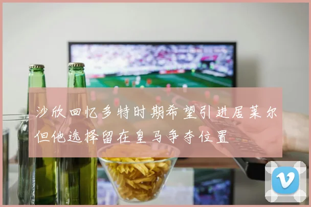 沙欣回忆多特时期希望引进居莱尔但他选择留在皇马争夺位置